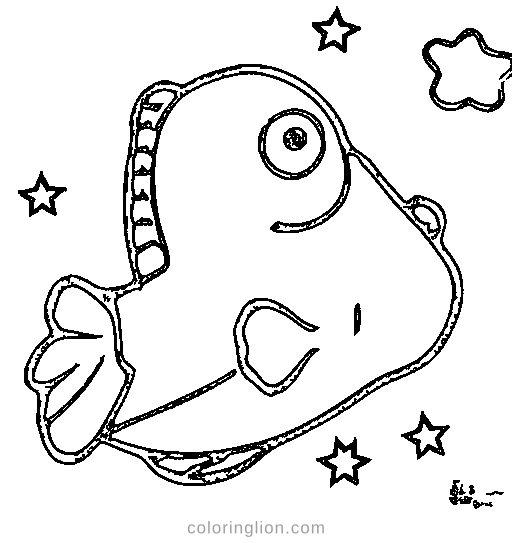 A clownfish Coloring Page