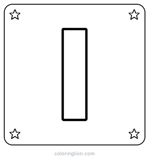 Letter I Coloring Page