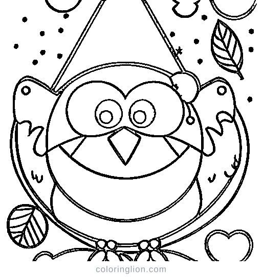 A robin bird Coloring Page
