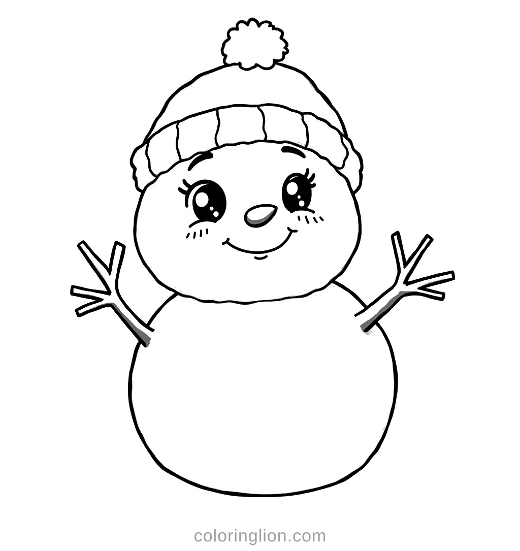 Snowman Coloring Page