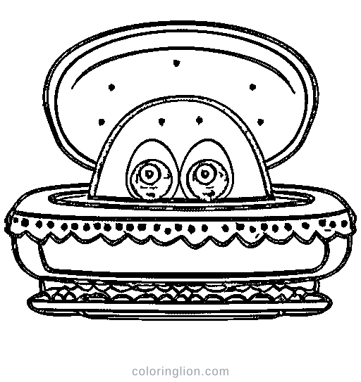 UFO Alien Coloring Page
