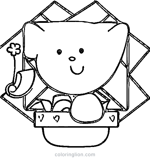 Triangle character Coloring Page
