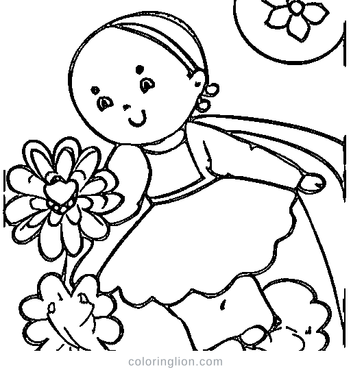 A flower fairy Coloring Page