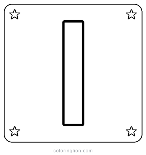Hangul ㅣ Coloring Page
