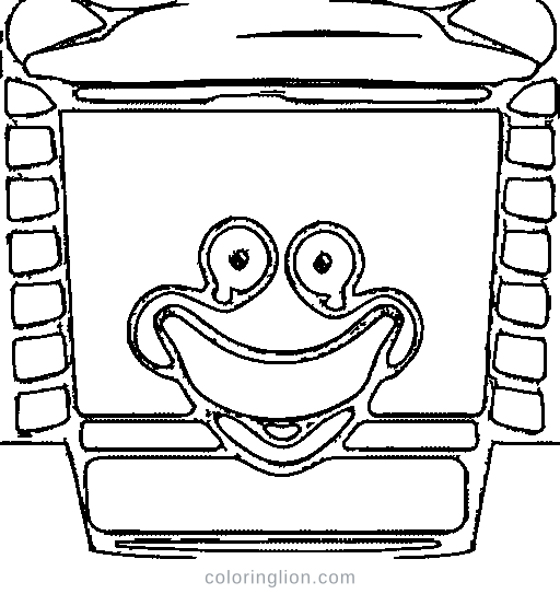 A candy bucket Coloring Page