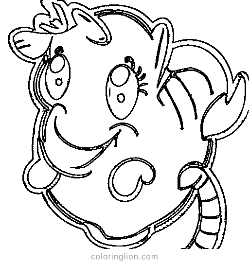 A seahorse Coloring Page