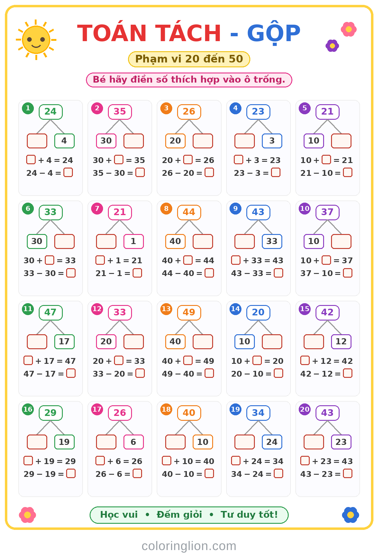Tách – Gộp số 26