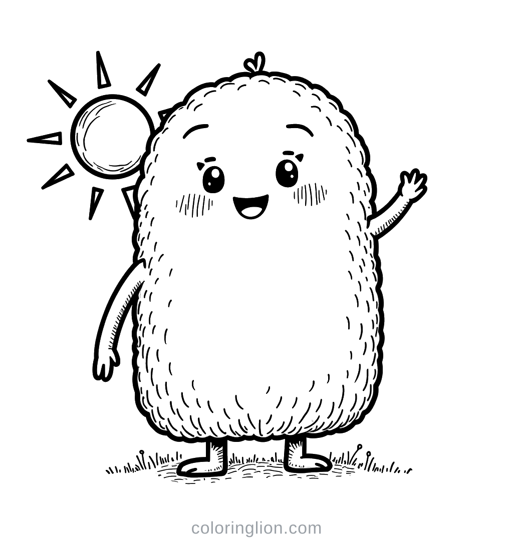 Sun Coloring Page