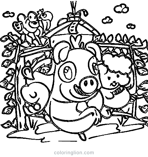 Little pig Coloring Page