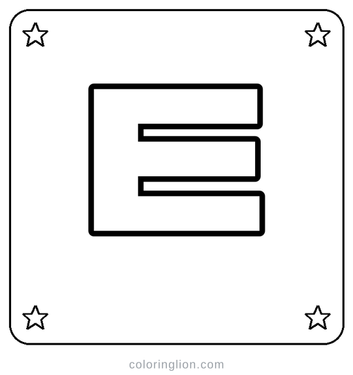 Hangul ㅌ Coloring Page