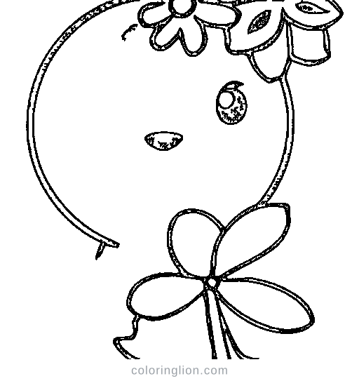 An orange Coloring Page