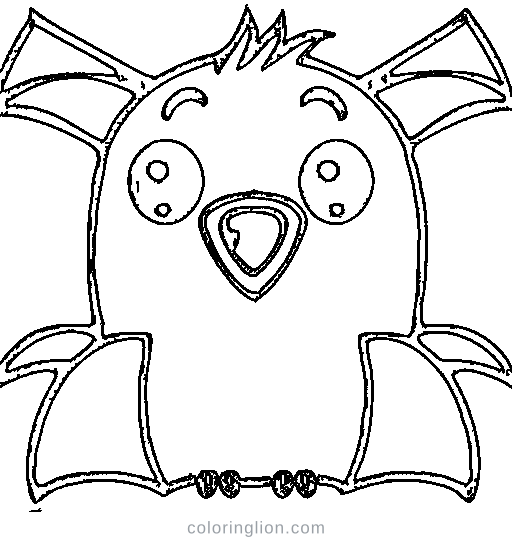 Bat Coloring Page