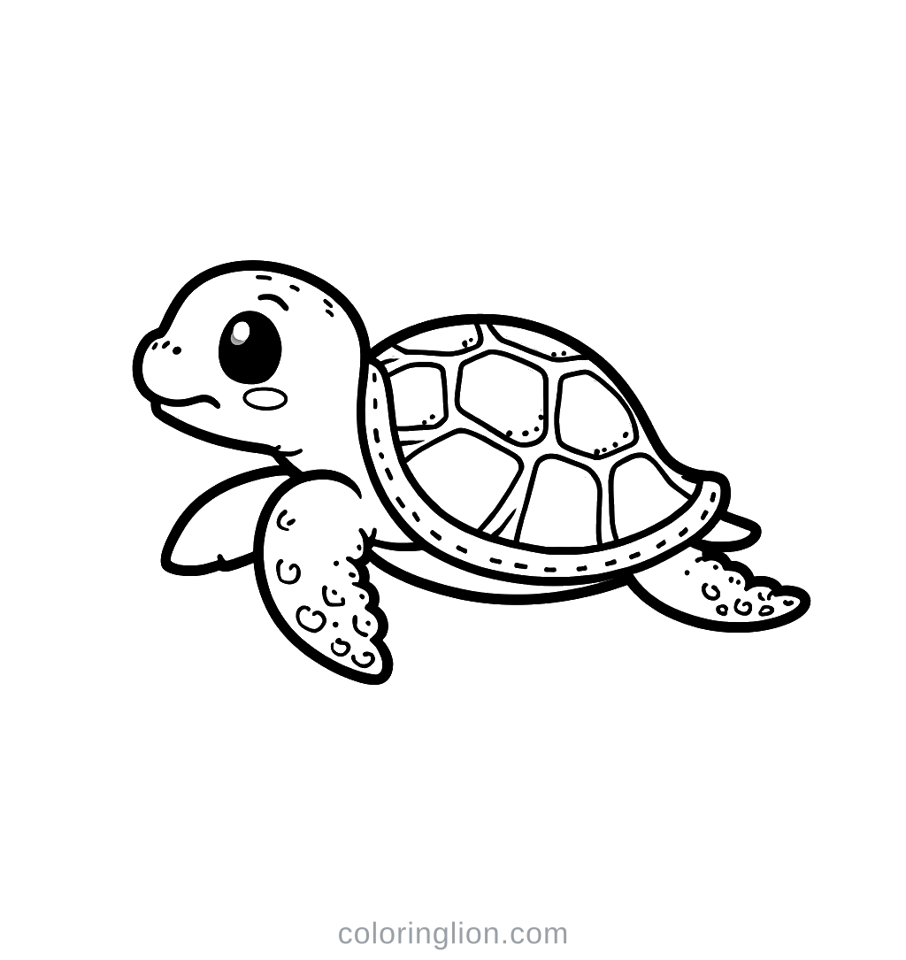 Sea Turtle Coloring Page