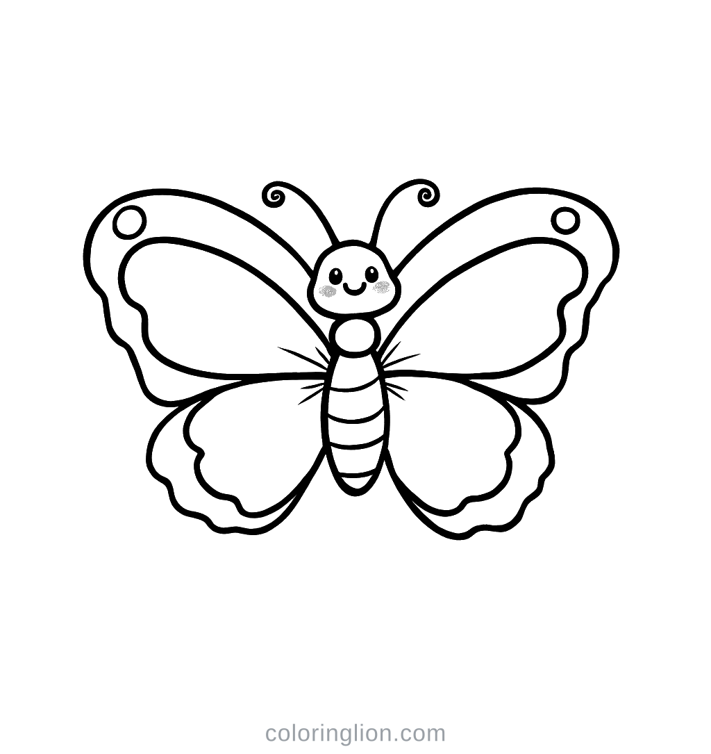 Butterfly Coloring Page