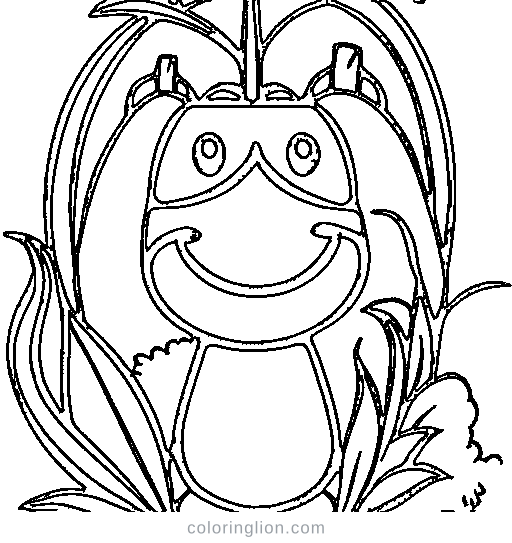 A corn Coloring Page