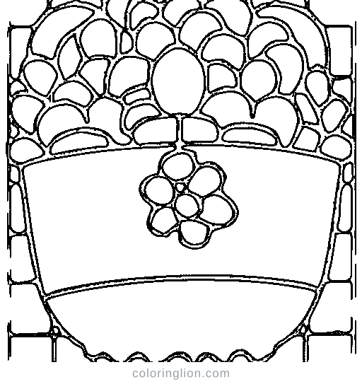 A candy bucket Coloring Page