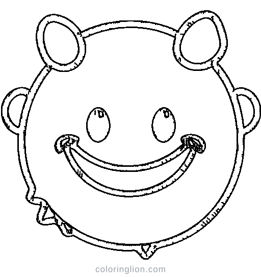 A chubby blob monster Coloring Page