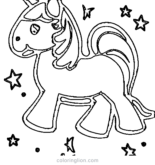 A horse pony Coloring Page