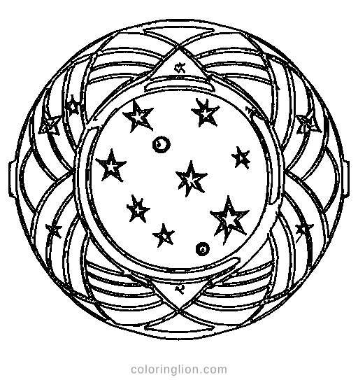 Saturn Coloring Page