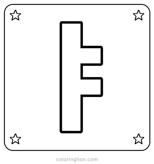 Hangul ㅑ Coloring Page