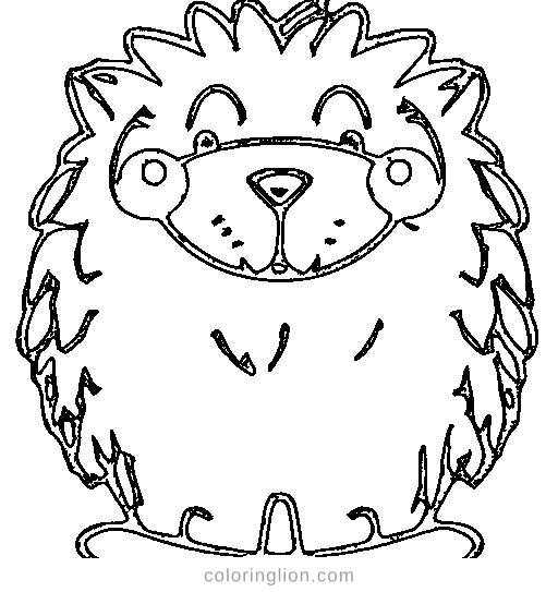A fluffy monster with spots Coloring Page