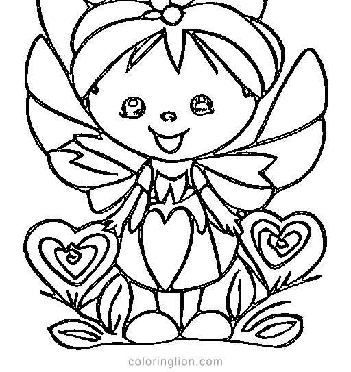 A flower fairy Coloring Page