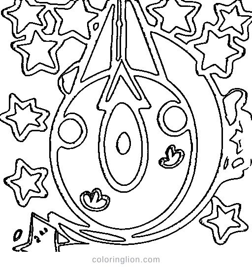 Rocket blasting off Coloring Page