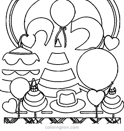 Party Time Coloring Page