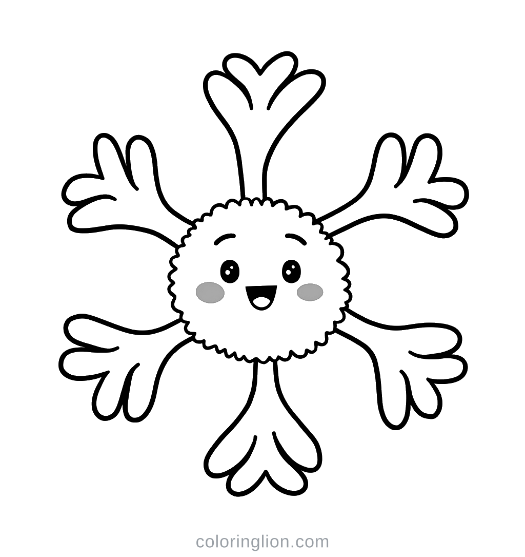 Snowflake Coloring Page