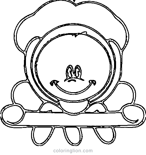 A monkey Coloring Page