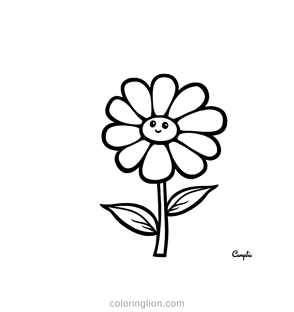 Daisy Coloring Page