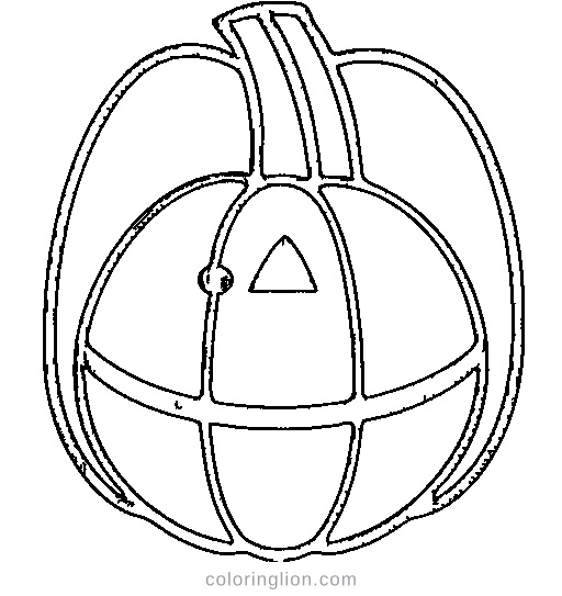 A smiling pumpkin Coloring Page