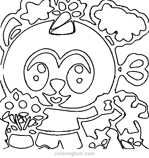 A bunch of balloons Coloring Page