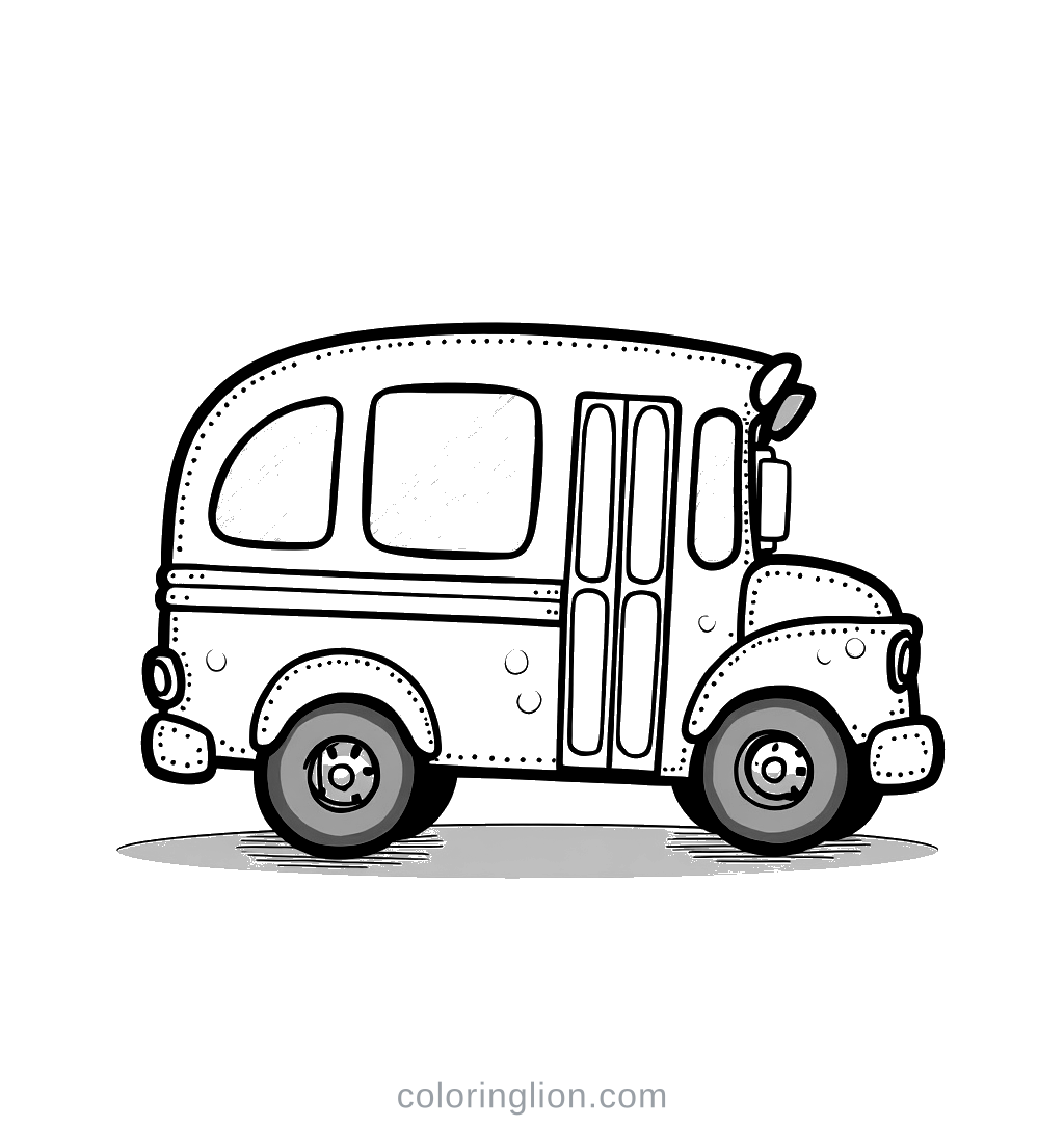 School Bus Coloring Page