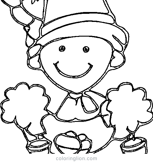 Party hats and balloons Coloring Page