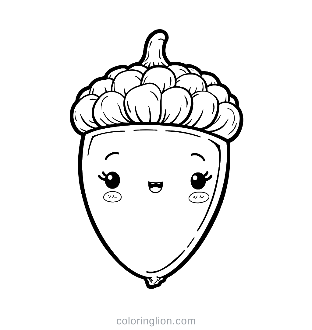 Acorn Coloring Page