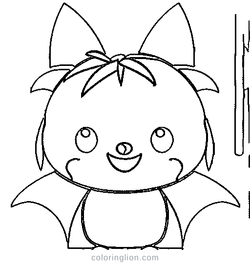 Bat Coloring Page