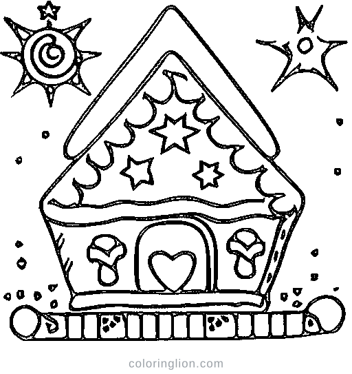 A decorated christmas tree Coloring Page