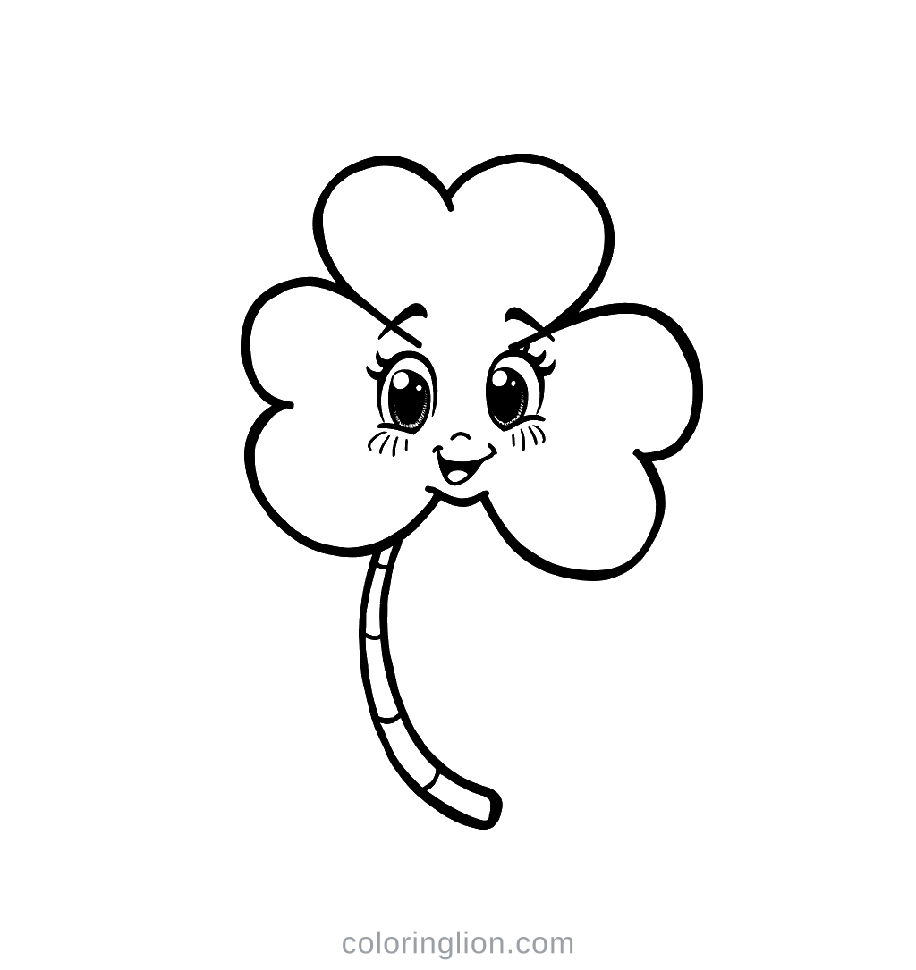 Clover Coloring Page