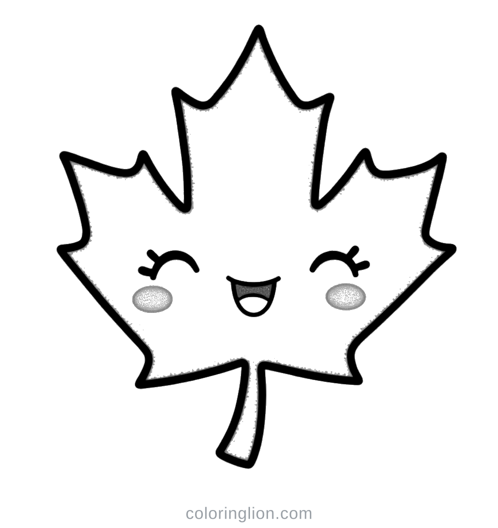 Maple Leaf Coloring Page