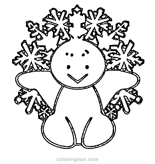 A snowflake Coloring Page