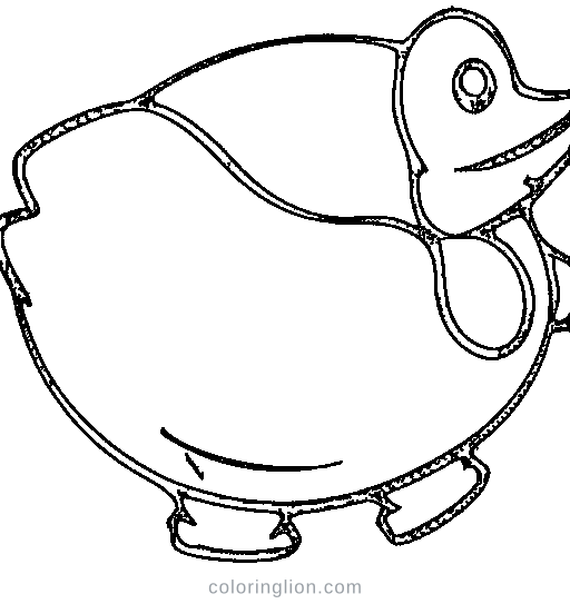A duck Coloring Page