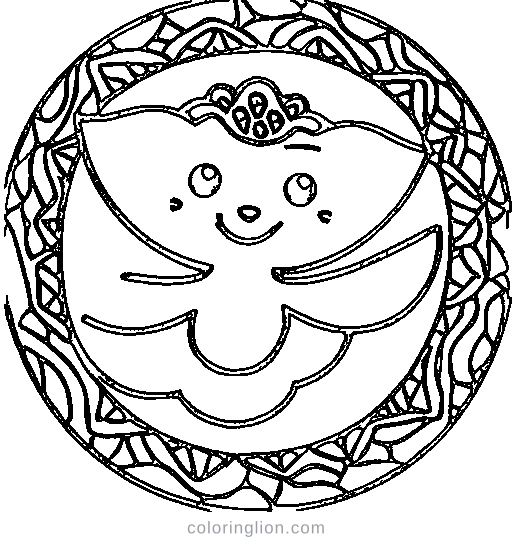 A mermaid with a starfish Coloring Page