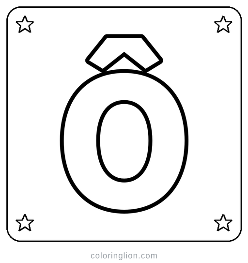 Letter Ô Coloring Page