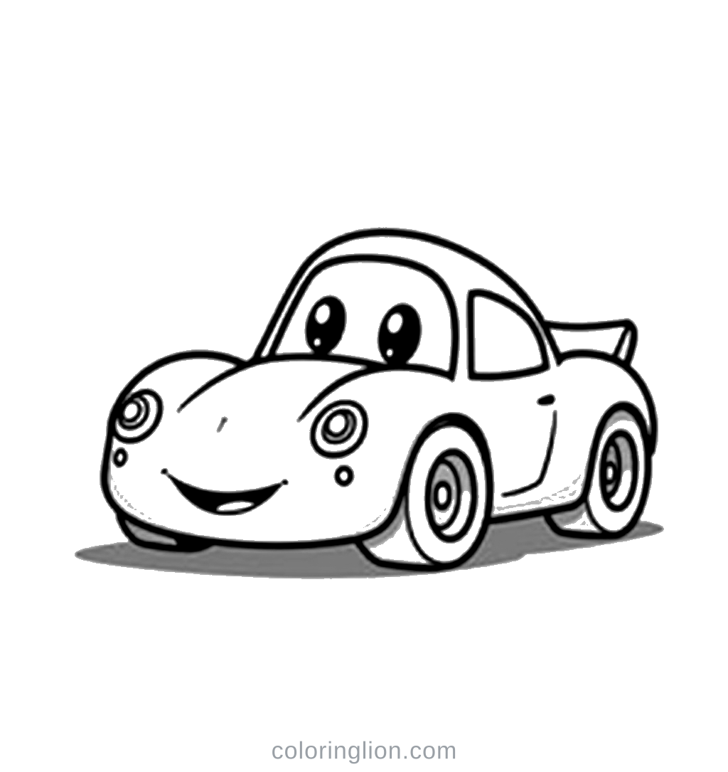 Race Car Coloring Page