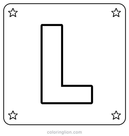 Letter L Coloring Page