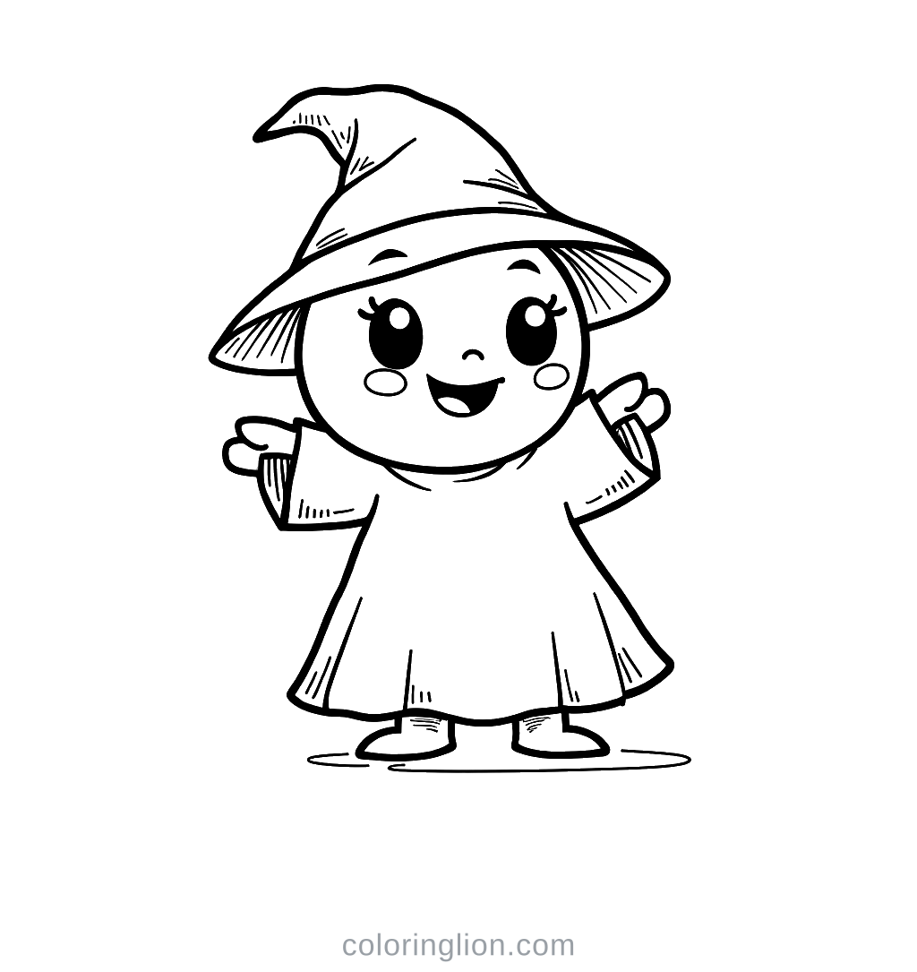 Wizard Coloring Page