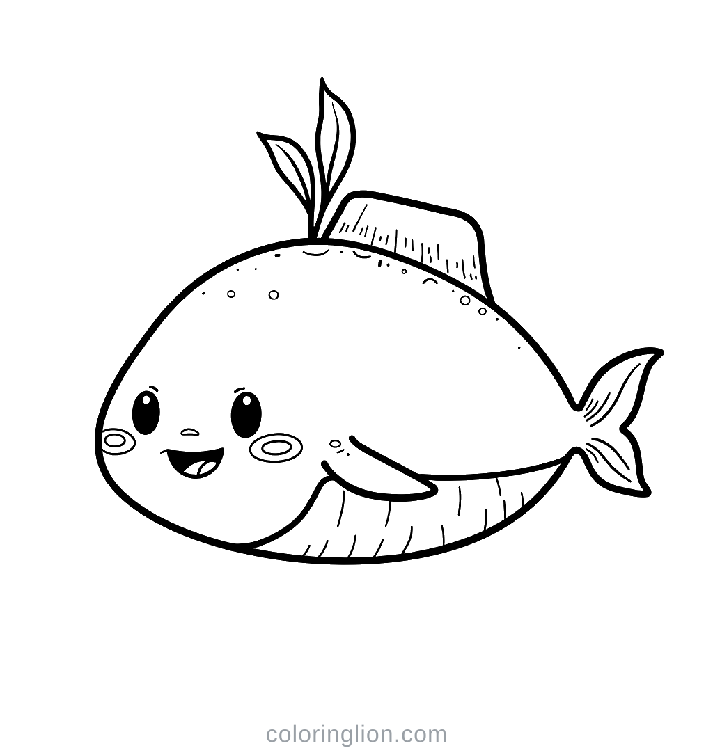 Submarine Coloring Page