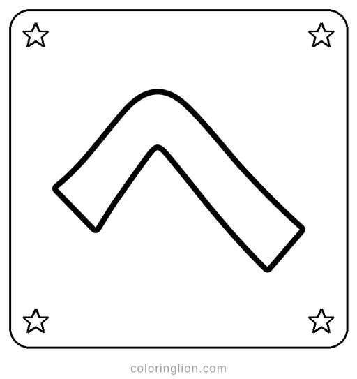 Hiragana へ Coloring Page