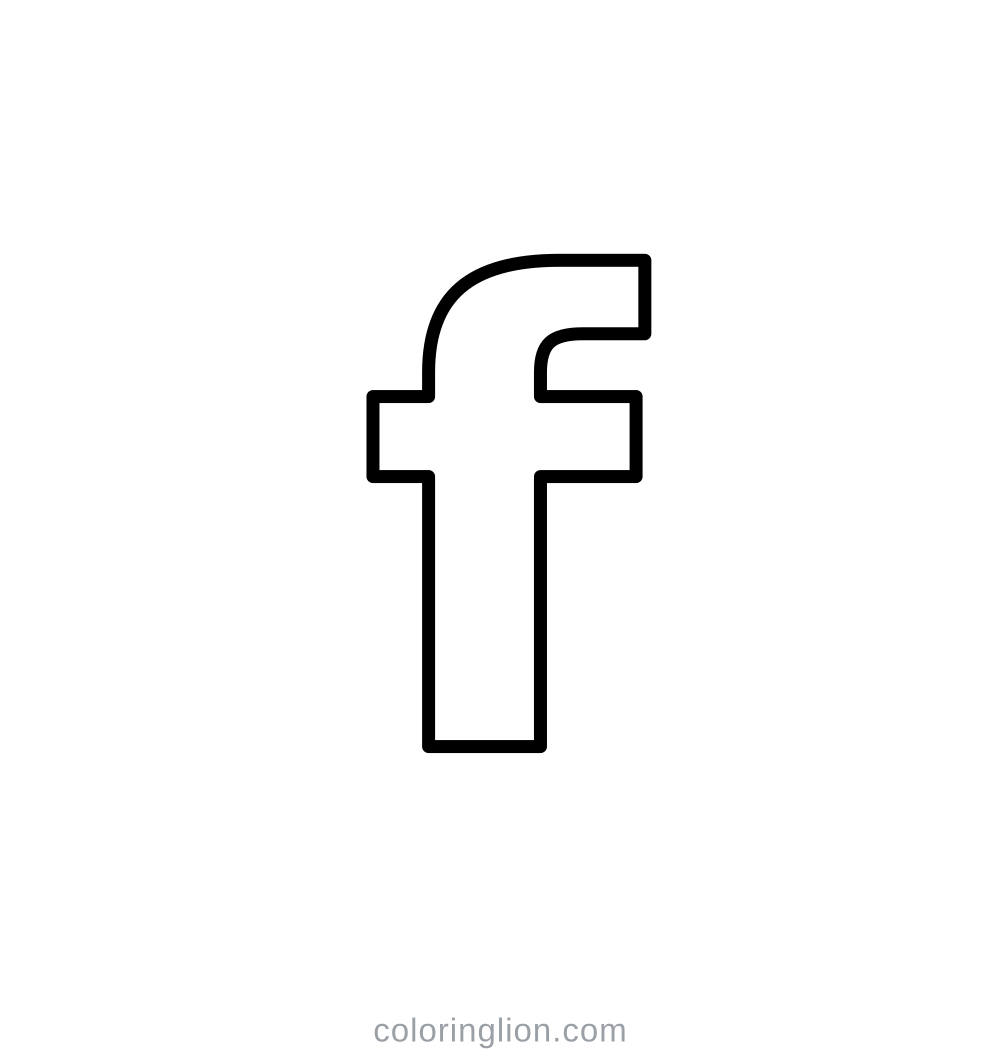 소문자 f 색칠 도안